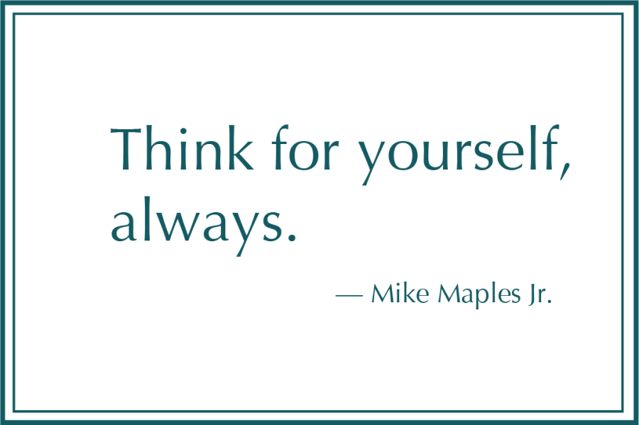 Quotes_YouSetThe Course_MikeMaplesJr